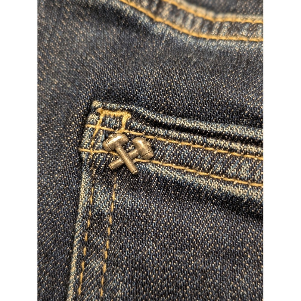 Outpost Makers Mens Relaxed Fit Dark Wash Stretch Denim Jeans 32x36 OAR300 - Picture 6 of 10